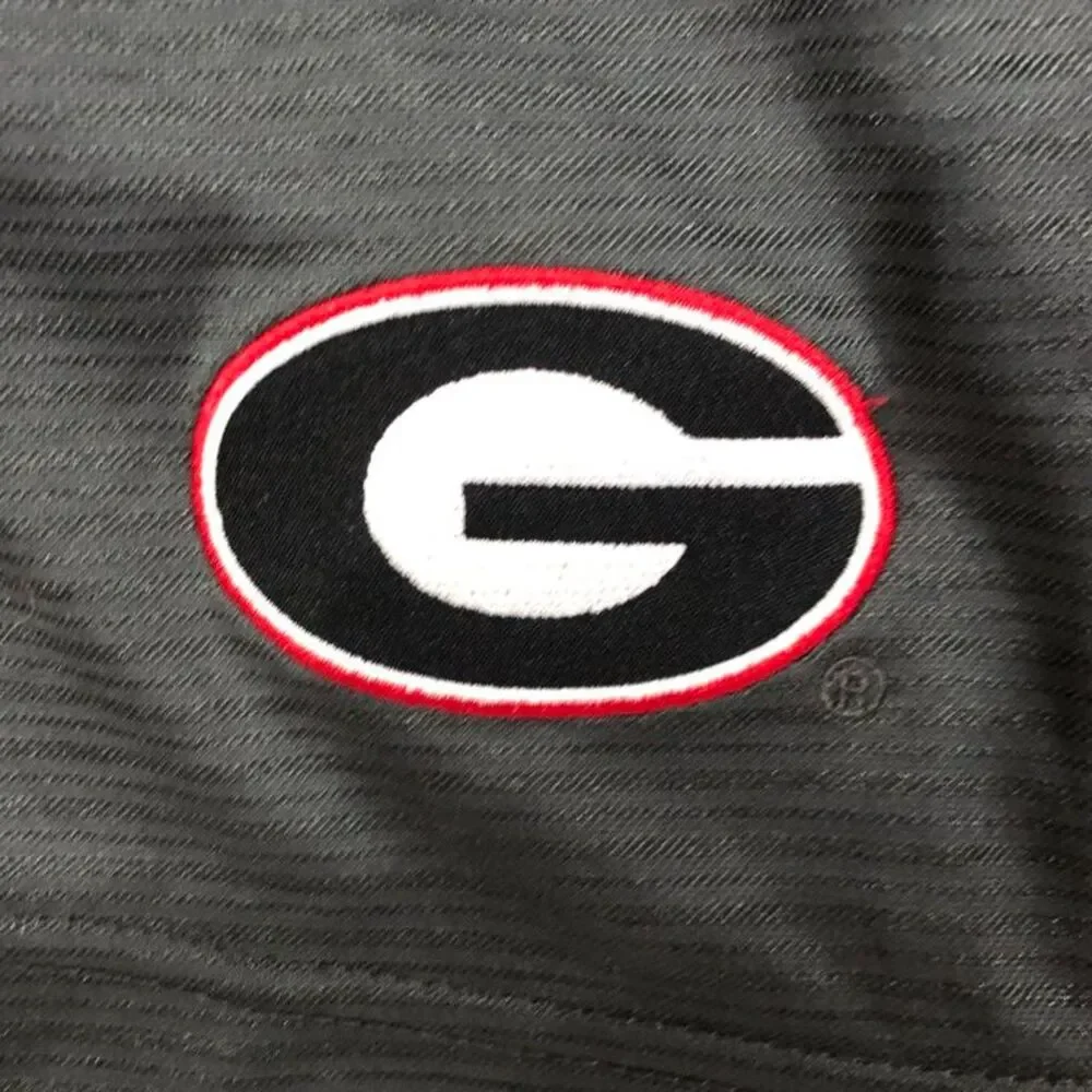 Men's Colosseum brand Gray Red UGA University of Georgia Athletic Shorts Medium
